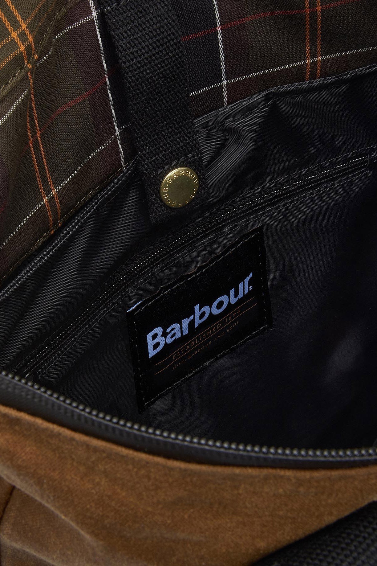 Barbour Field Waxed Backpack - Tan/Black UBA0714_SN91_OS