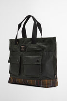 Barbour Field Waxed Tote Bag - Sage/Classic UBA0750_SG91_OS