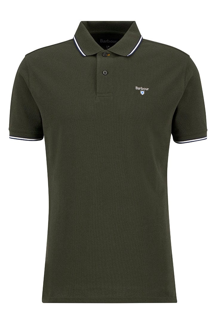 Barbour Fielding Tailored Polo - Olive