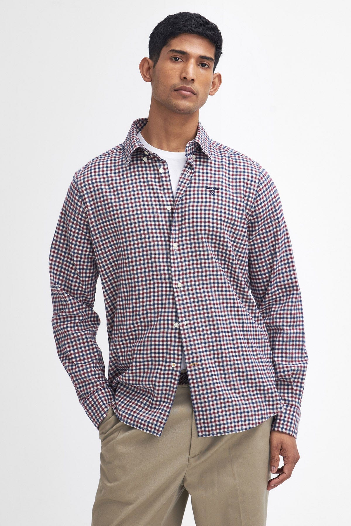 Barbour Finkle Tailored Gingham Shirt - Merlot