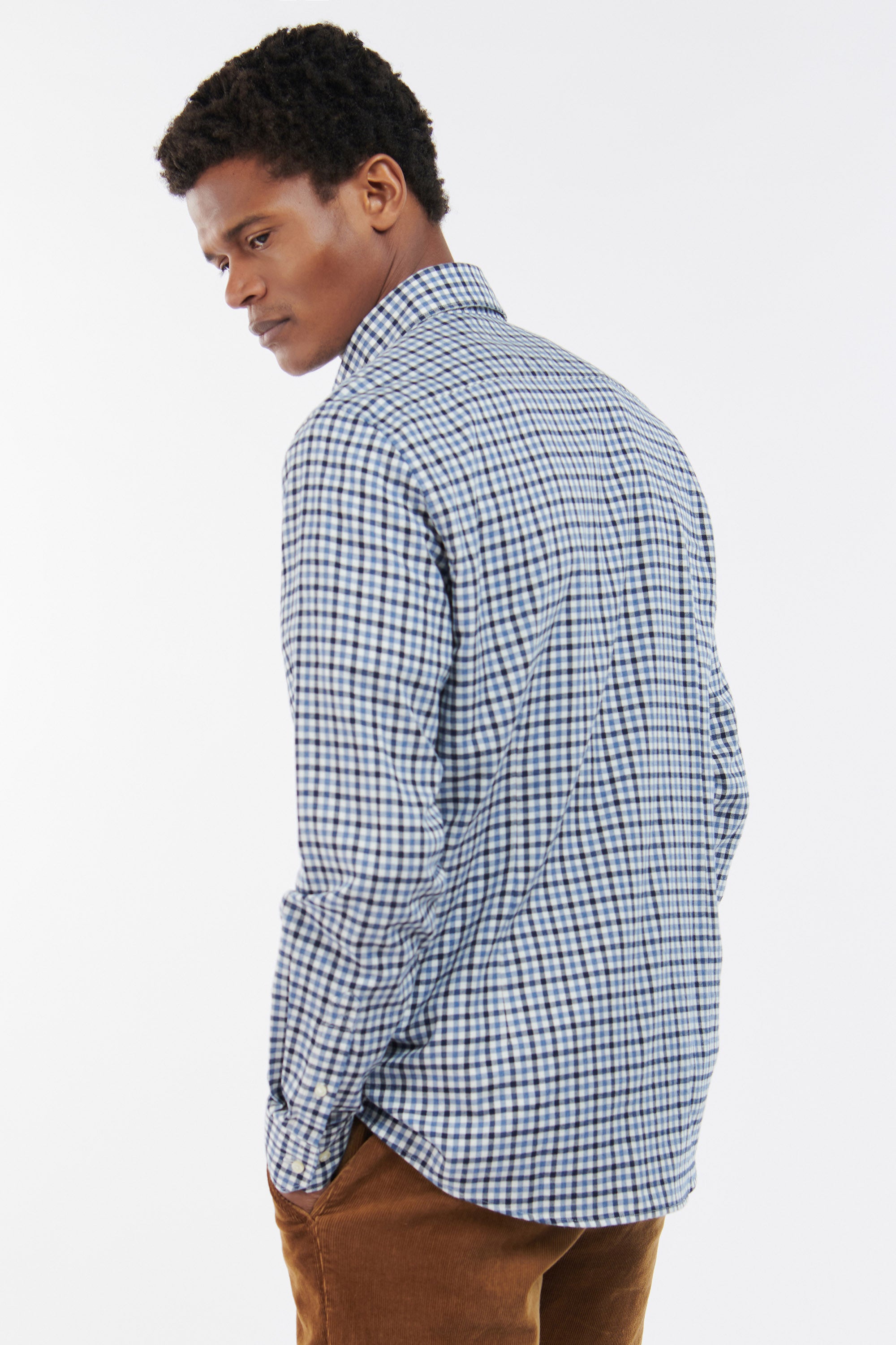 Barbour Finkle Tartan Flannel Shirt - Navy