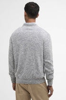 Barbour Flaxby Linen Blend Crew Neck Jumper - Navy