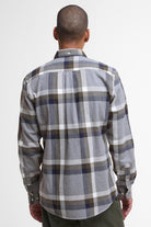 Barbour Folley Tailored Brushed Cotton Shirt - Light Grey Marl