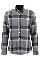 Barbour Folley Tailored Brushed Cotton Shirt - Light Grey Marl
