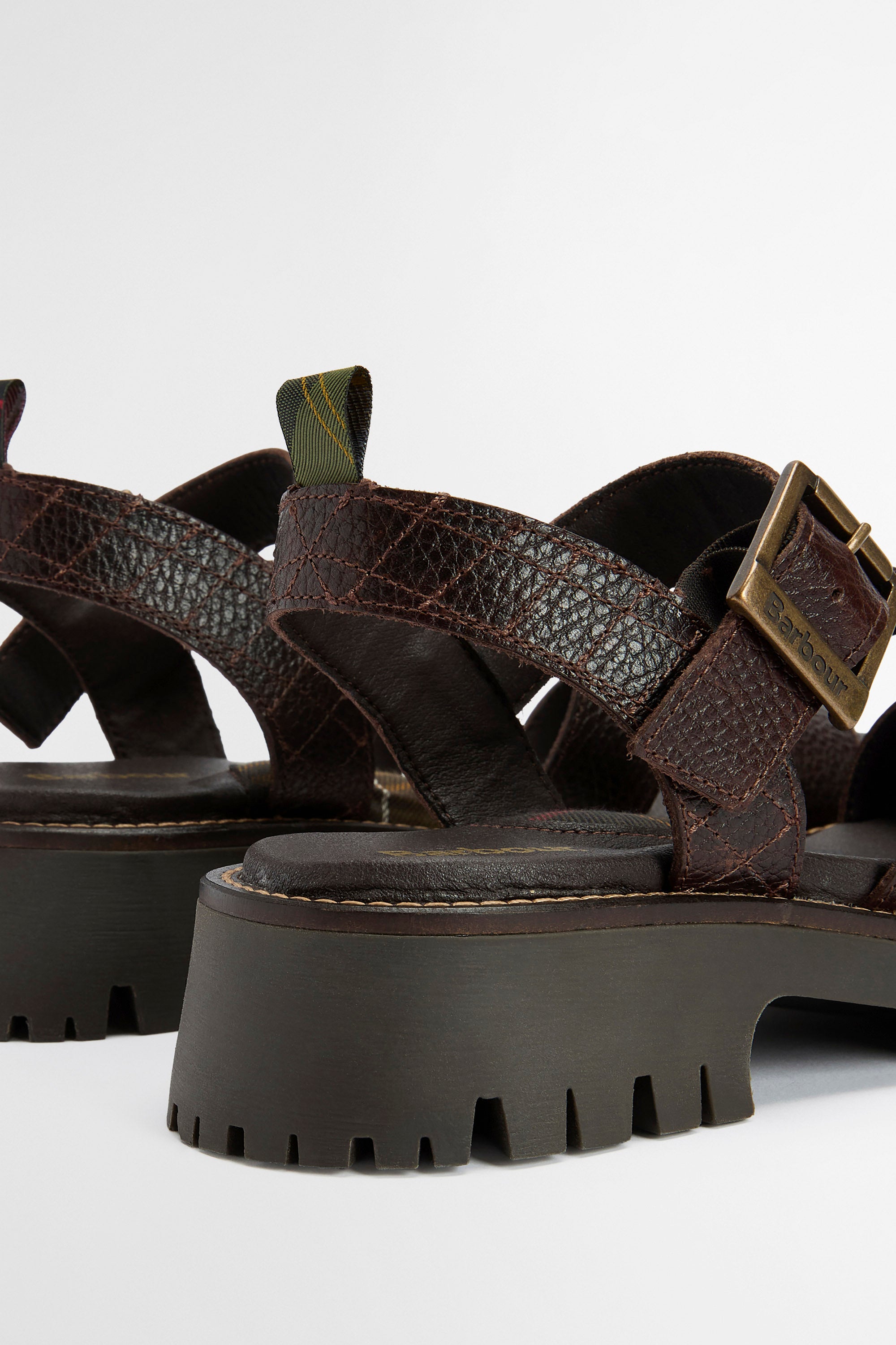 Barbour Gabby Sandal - Dark Brown