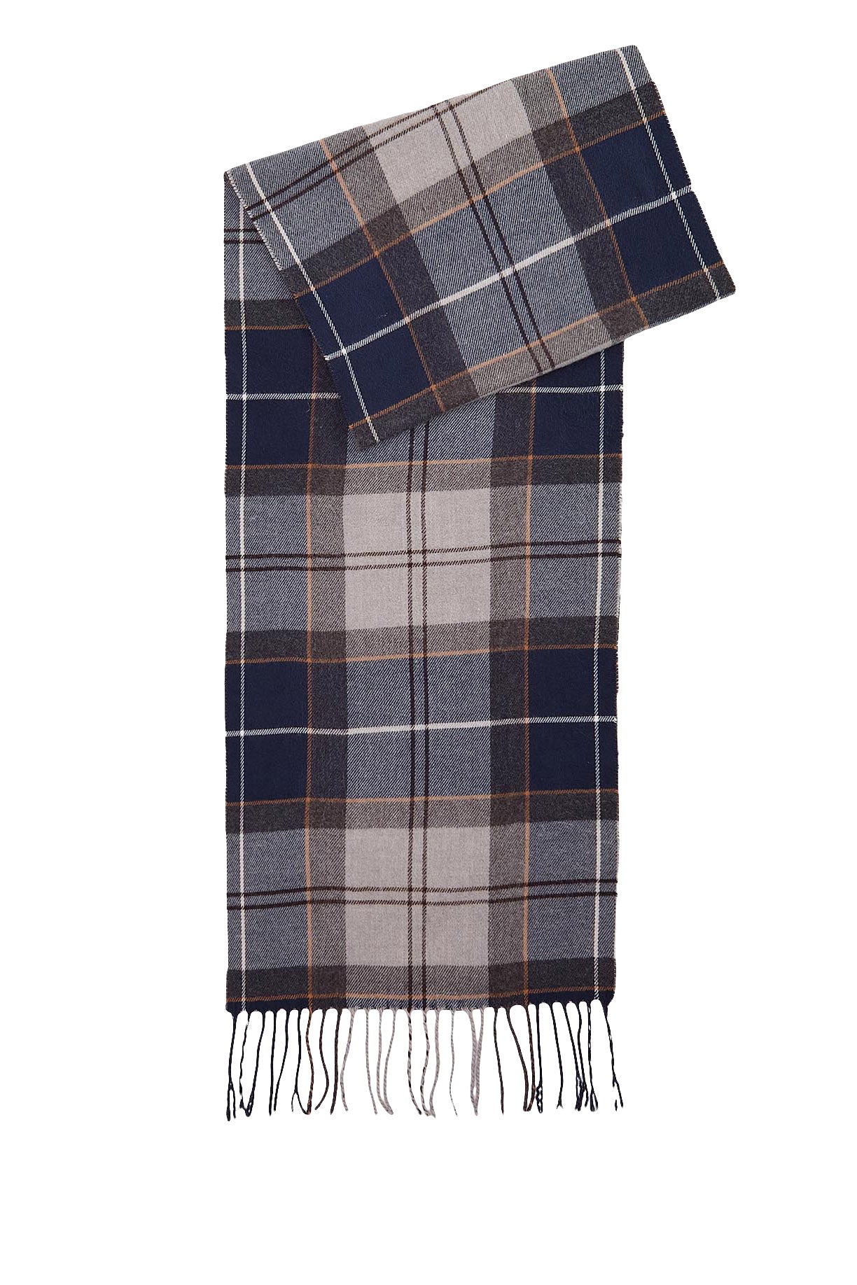 Barbour Gallingdale Tartan Scarf - Grey Midnight Tartan USC0300_TN38_OS