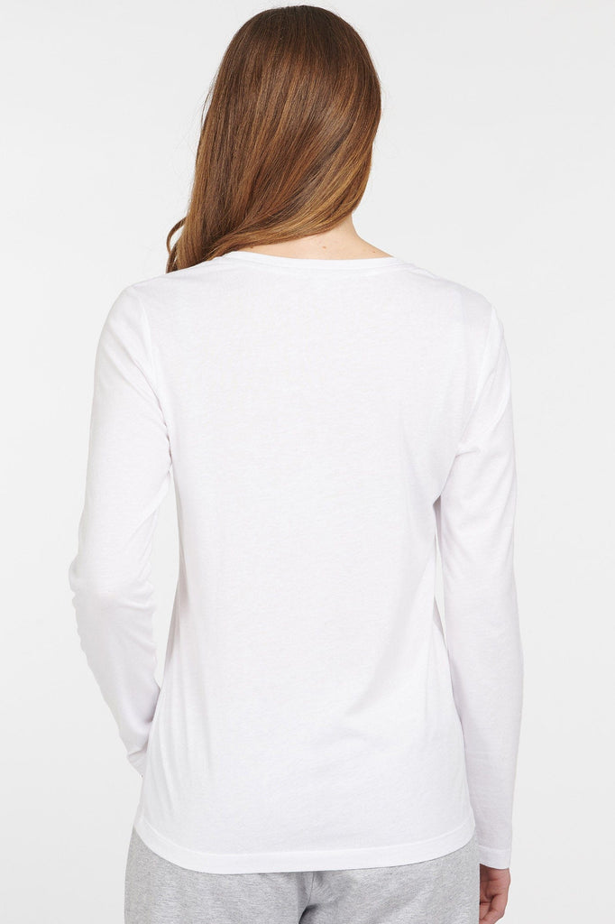 Barbour Ginny Long Sleeve T-Shirt - White