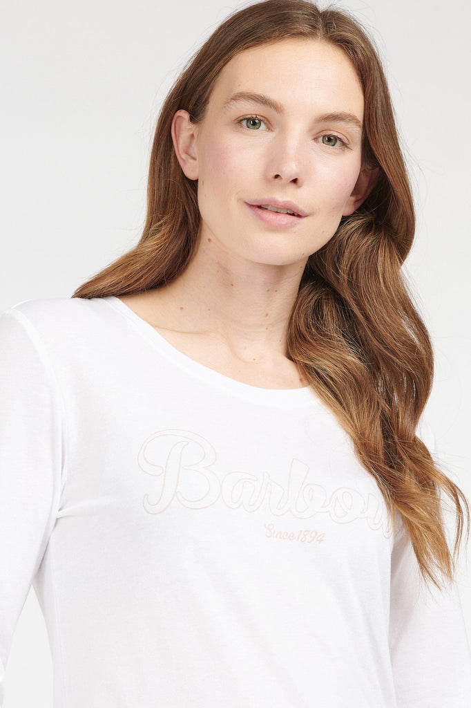 Barbour Ginny Long Sleeve T-Shirt - White