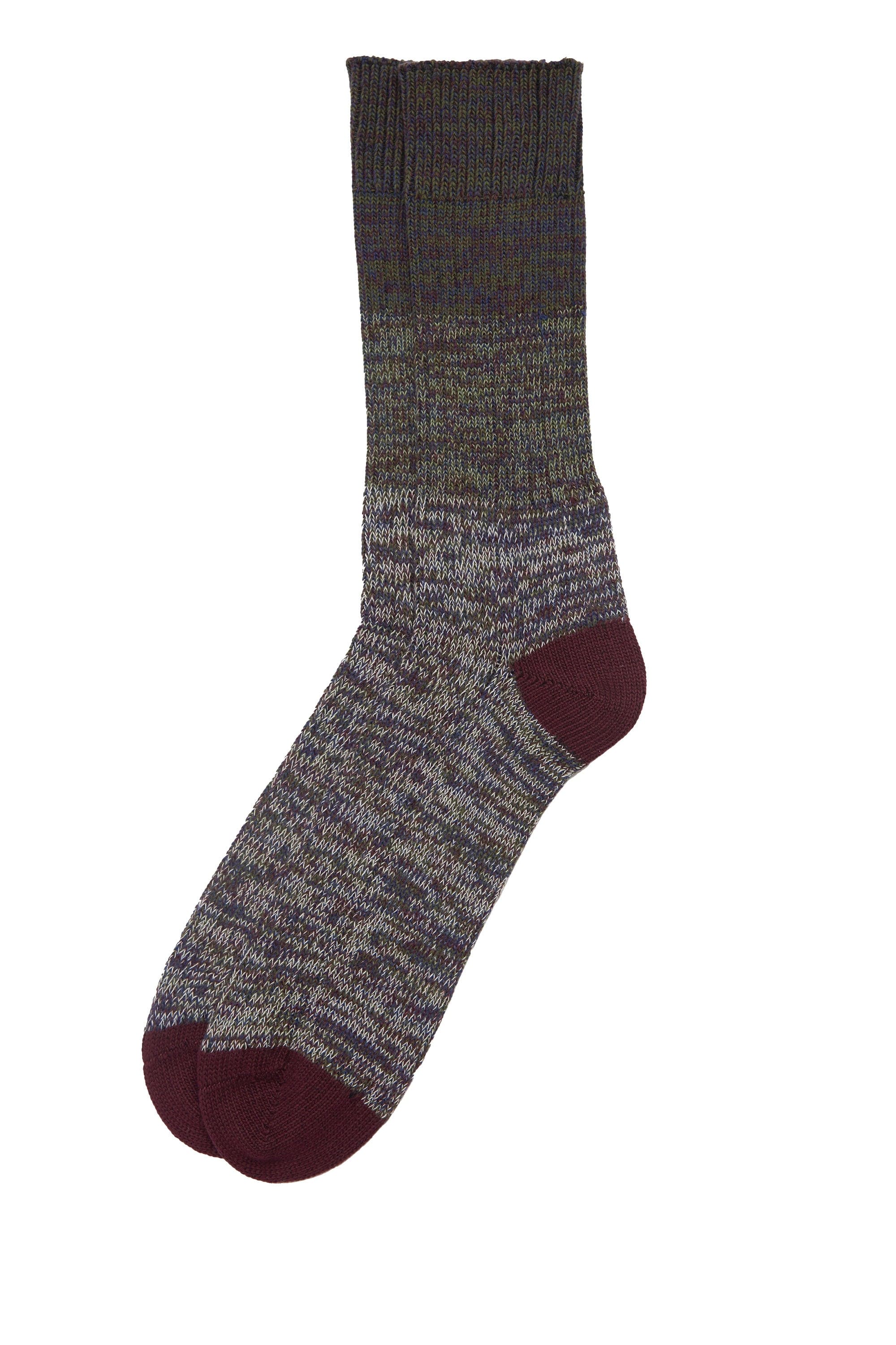Barbour Glencoe Socks - Burgundy Twist MSO0182_BU31_L