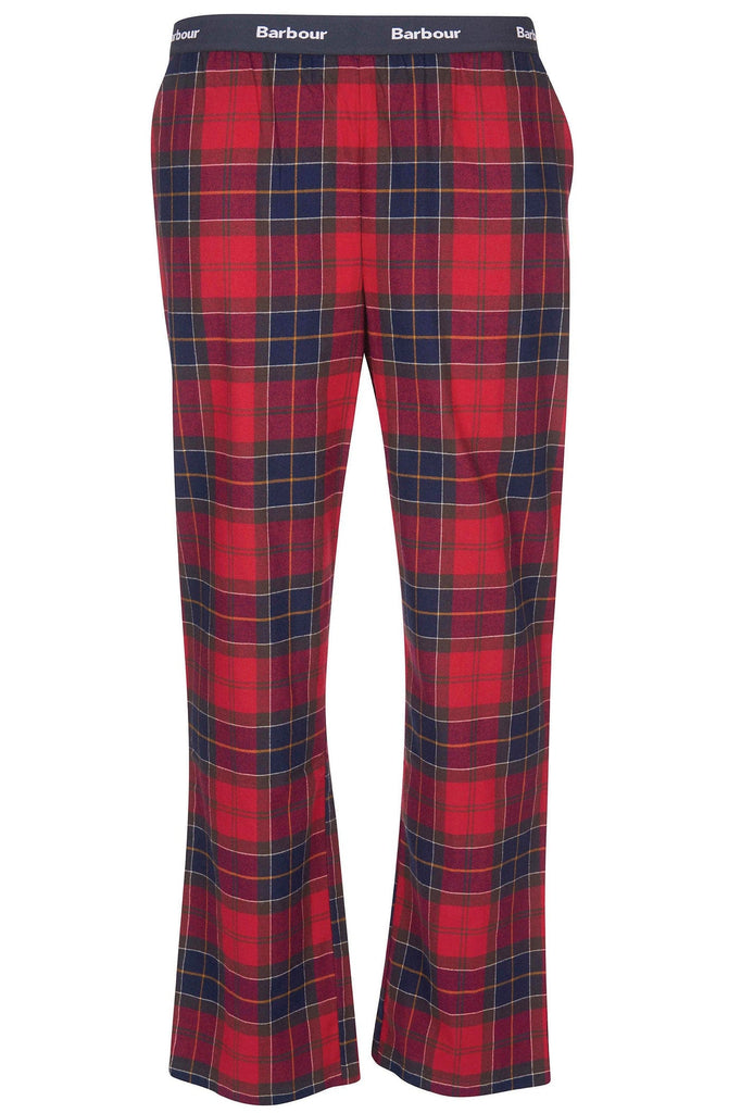 Barbour Glenn Tartan Trousers - Red Tartan