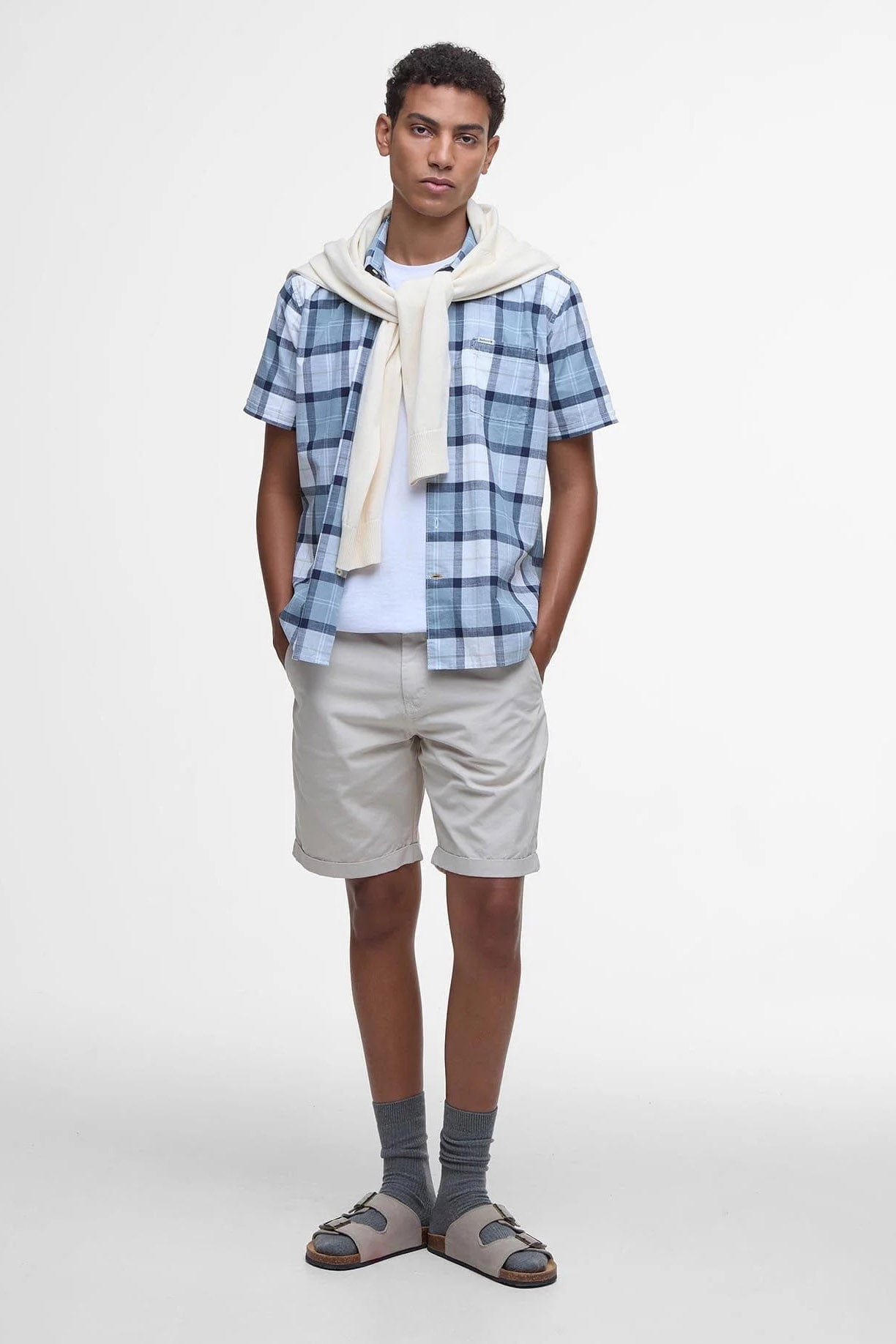 Barbour Gordon Tailored Fit Short Sleeve Shirt - Northshore Tartan