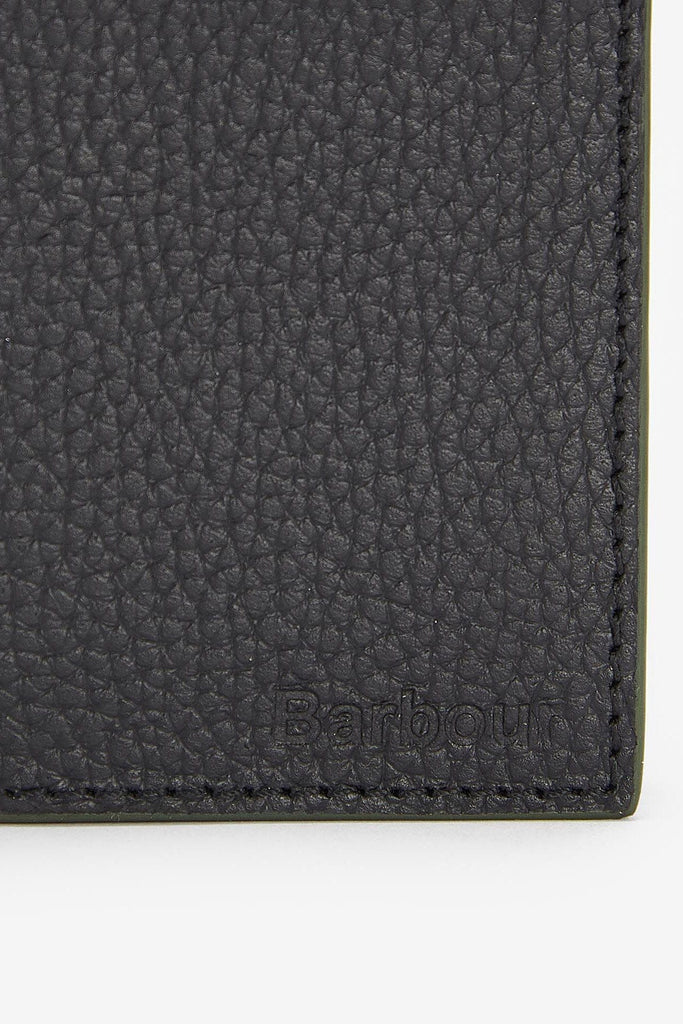 Barbour Grain Leather Billfold Wallet  - Black MLG0021_BK11_OS