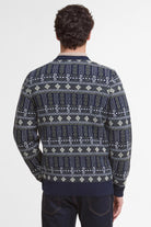 Barbour Grangetown Fair Isle Crew Neck Jumper - Inky Blue