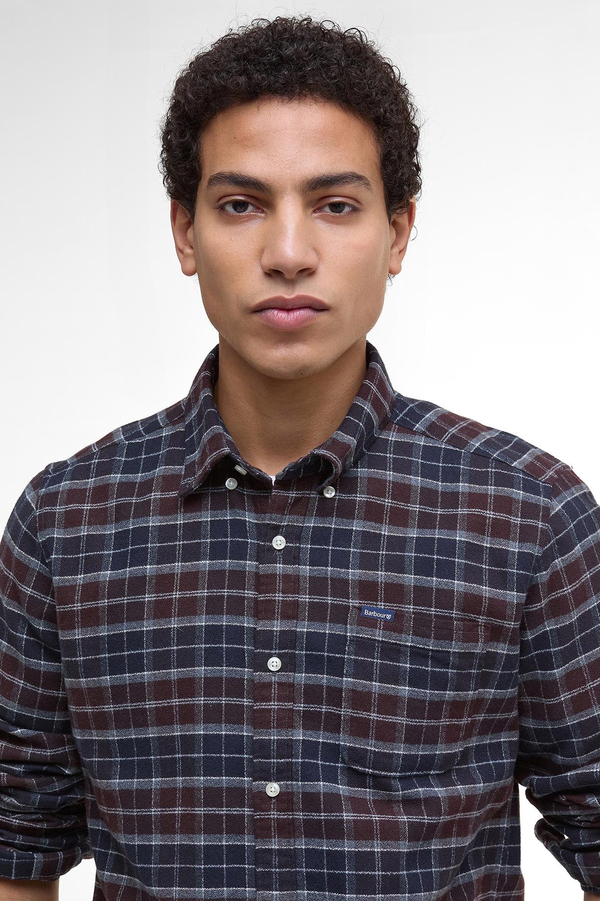 Barbour Haddington Tailored Tartan Shirt - Midnight Oak Tartan