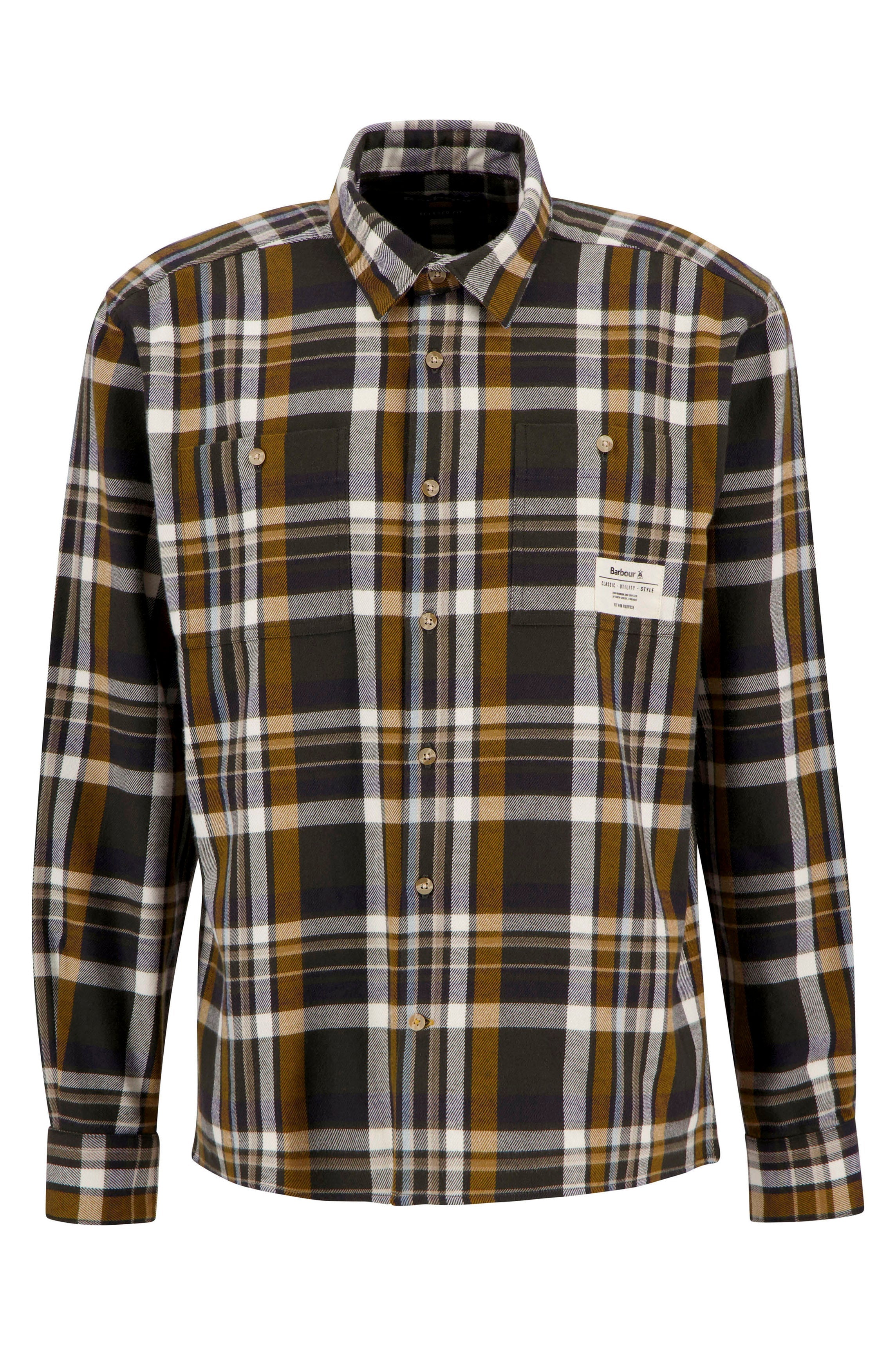 Barbour Hanley Check Relaxed Fit Shirt - Olive