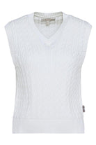 Barbour Hartland Knitted Sleeveless Jumper - Cloud