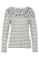 Barbour Hawkins Print Top - Off White Dalmatian