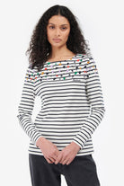 Barbour Hawkins Print Top - Off White Dalmatian