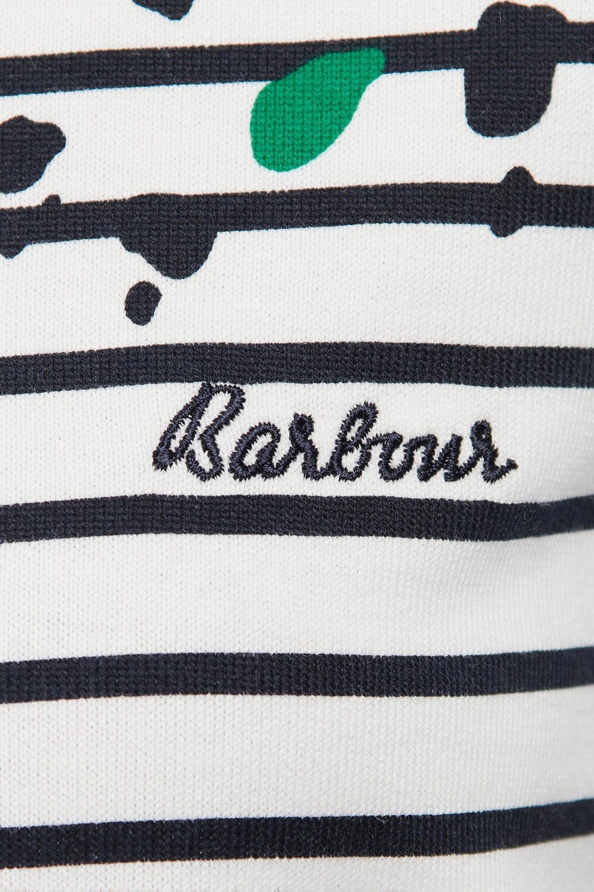 Barbour Hawkins Print Top - Off White Dalmatian