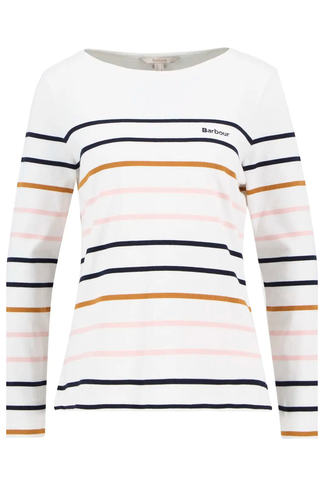 Barbour Hawkins Striped Long Sleeve T-Shirt - Cloud Stripe