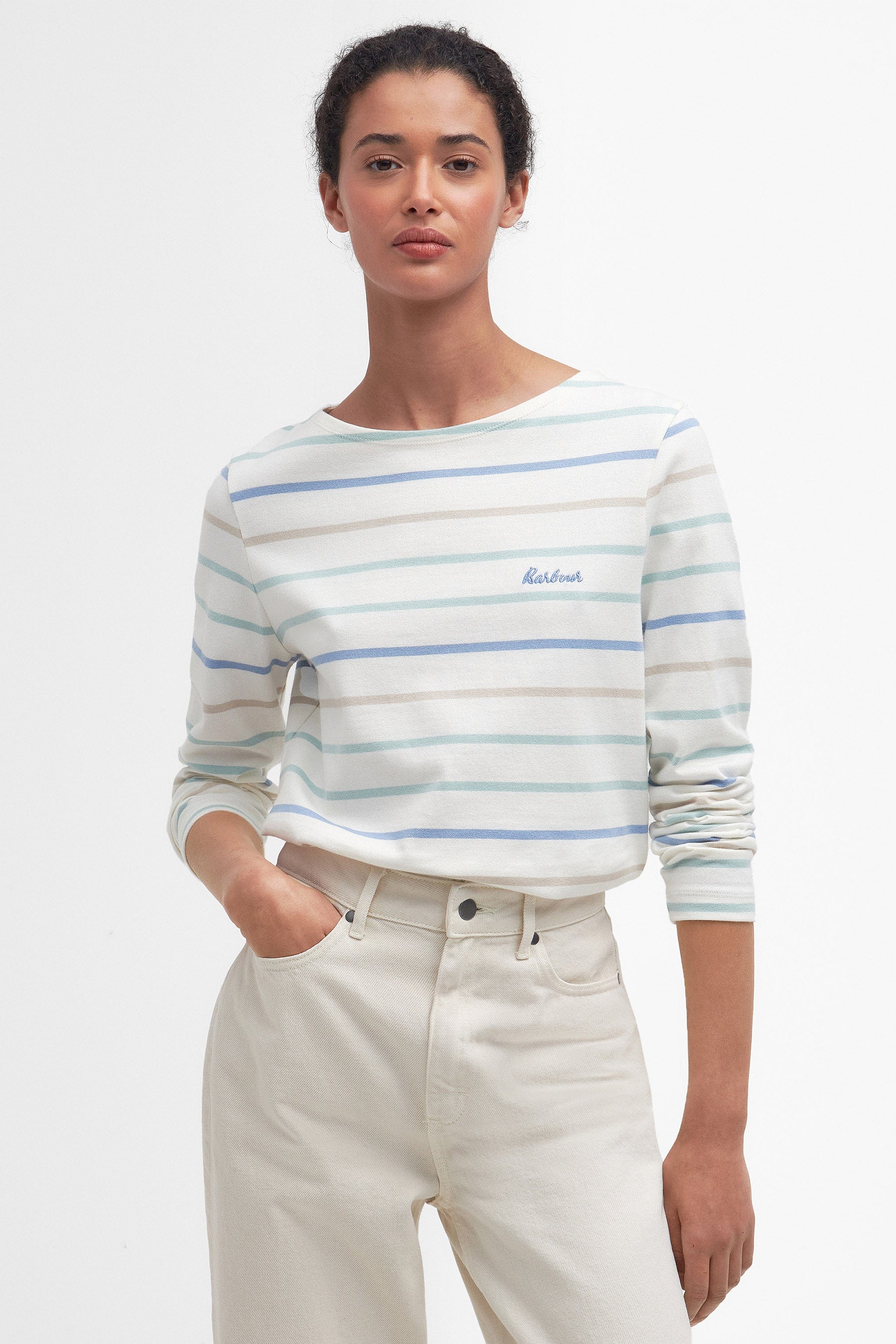 Barbour Hawkins Top - Cloud Stripe