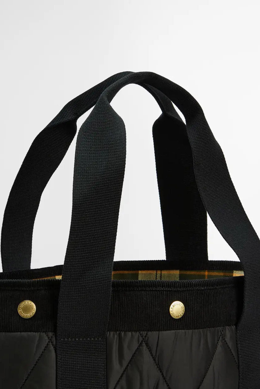 Barbour Healy Quilted Tote Bag - Black/Ancient LBA0433_BK11_OS