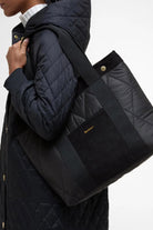 Barbour Healy Quilted Tote Bag - Black/Ancient LBA0433_BK11_OS