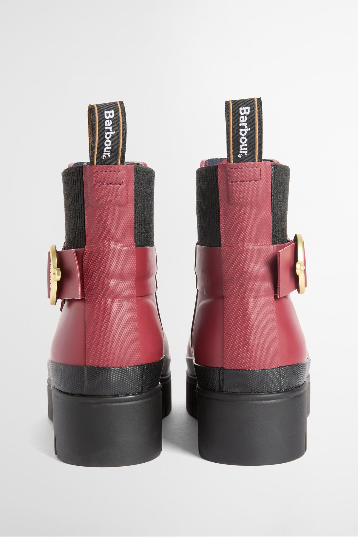 Barbour Hepburn Ankle Wellington Boot - Cranberry Red