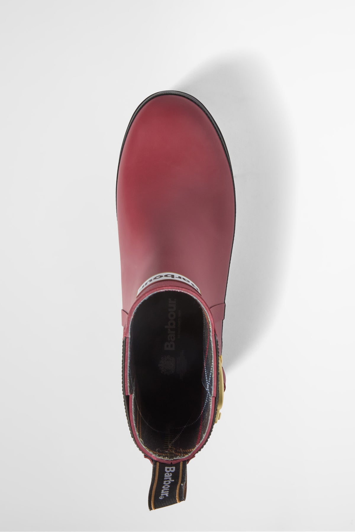 Barbour Hepburn Ankle Wellington Boot - Cranberry Red