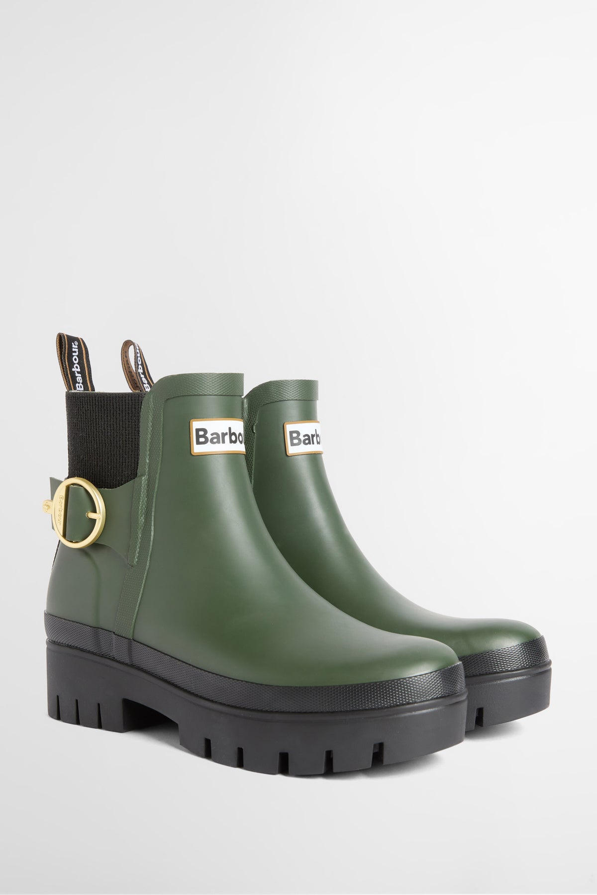 Barbour Hepburn Ankle Wellington Boot - Olive/Black