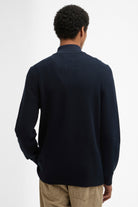 Barbour Honeycomb Half Zip Knitted Jumper - Navy