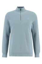 Barbour Honeycomb Half Zip Knitted Jumper - Slate