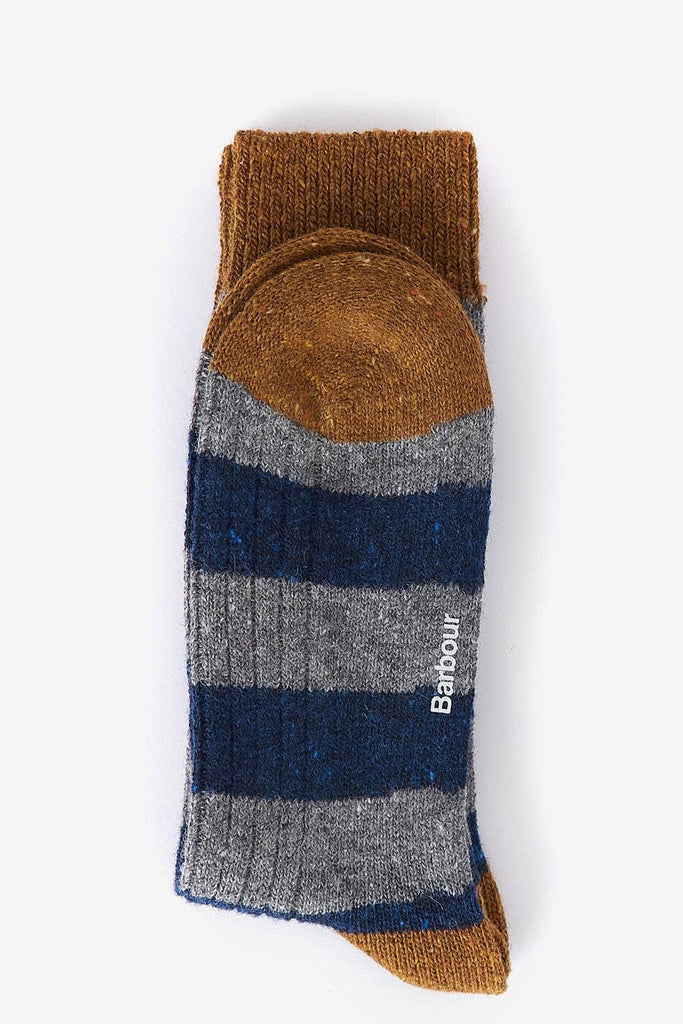 Barbour Houghton Stripe Sock - Asphalt/Navy