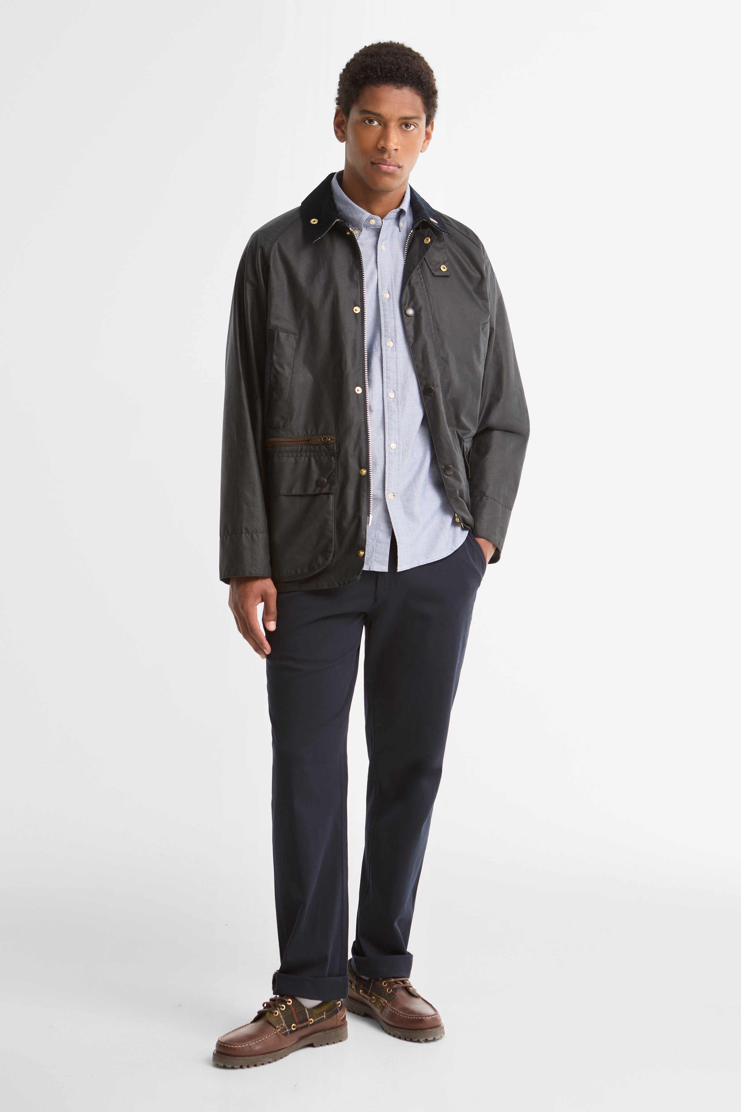 Barbour Icons Bedale Wax Jacket - Navy