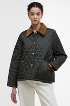 Barbour Icons Liddesdale Cropped Quilted Jacket - Sage/Ancient
