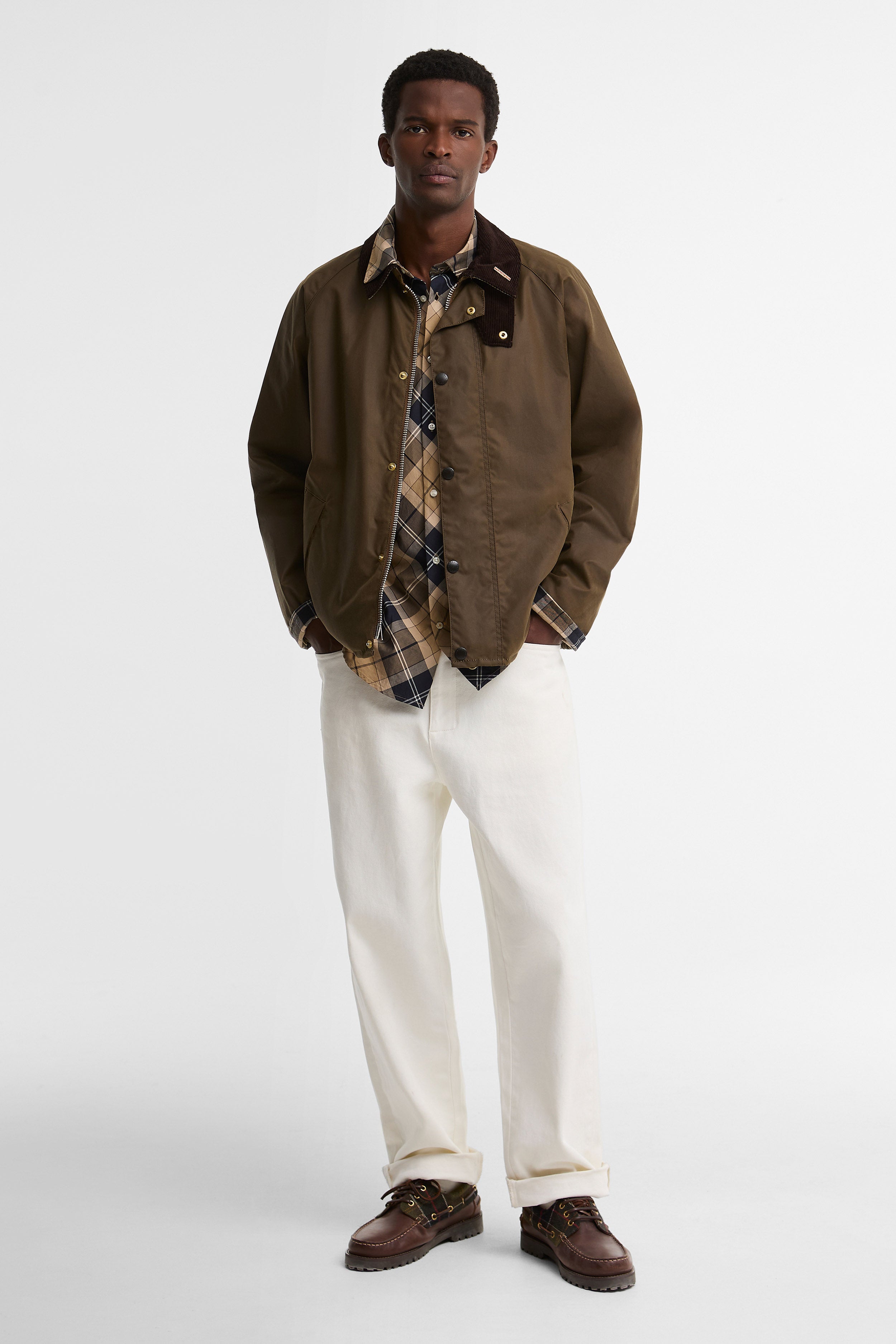 Barbour Icons Transport Wax Jacket - Brown