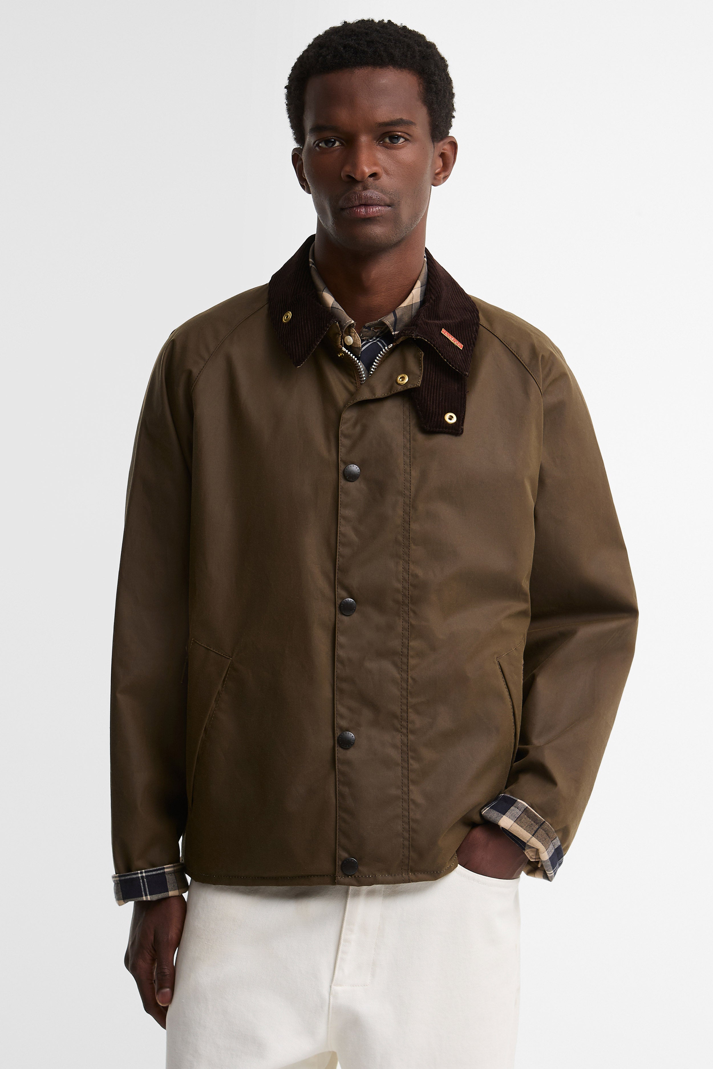 Barbour Icons Transport Wax Jacket - Brown