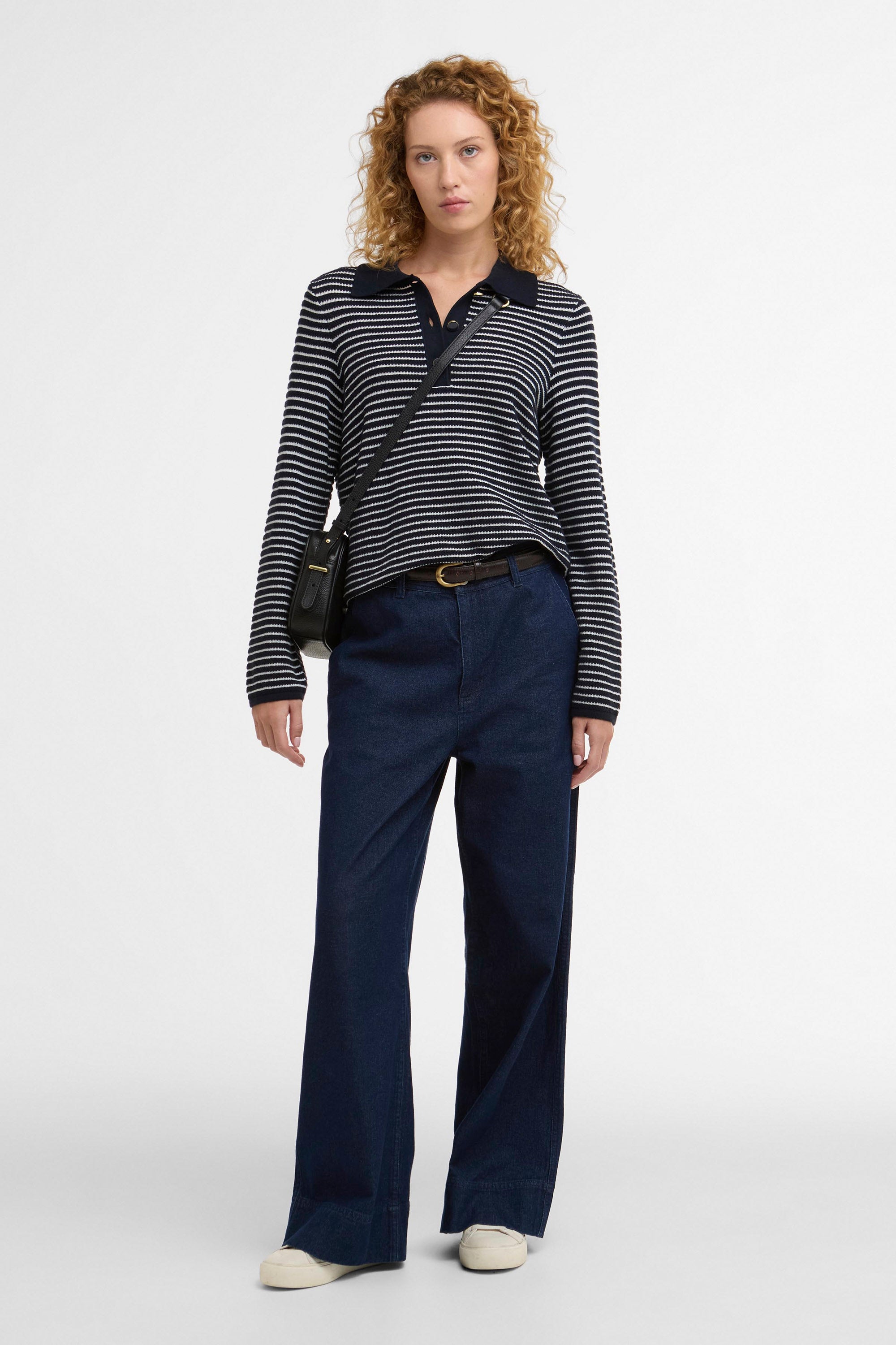 Barbour Inez Knit Jumper - Dark Navy Stripe