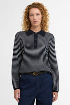 Barbour Inez Knit Jumper - Dark Navy Stripe