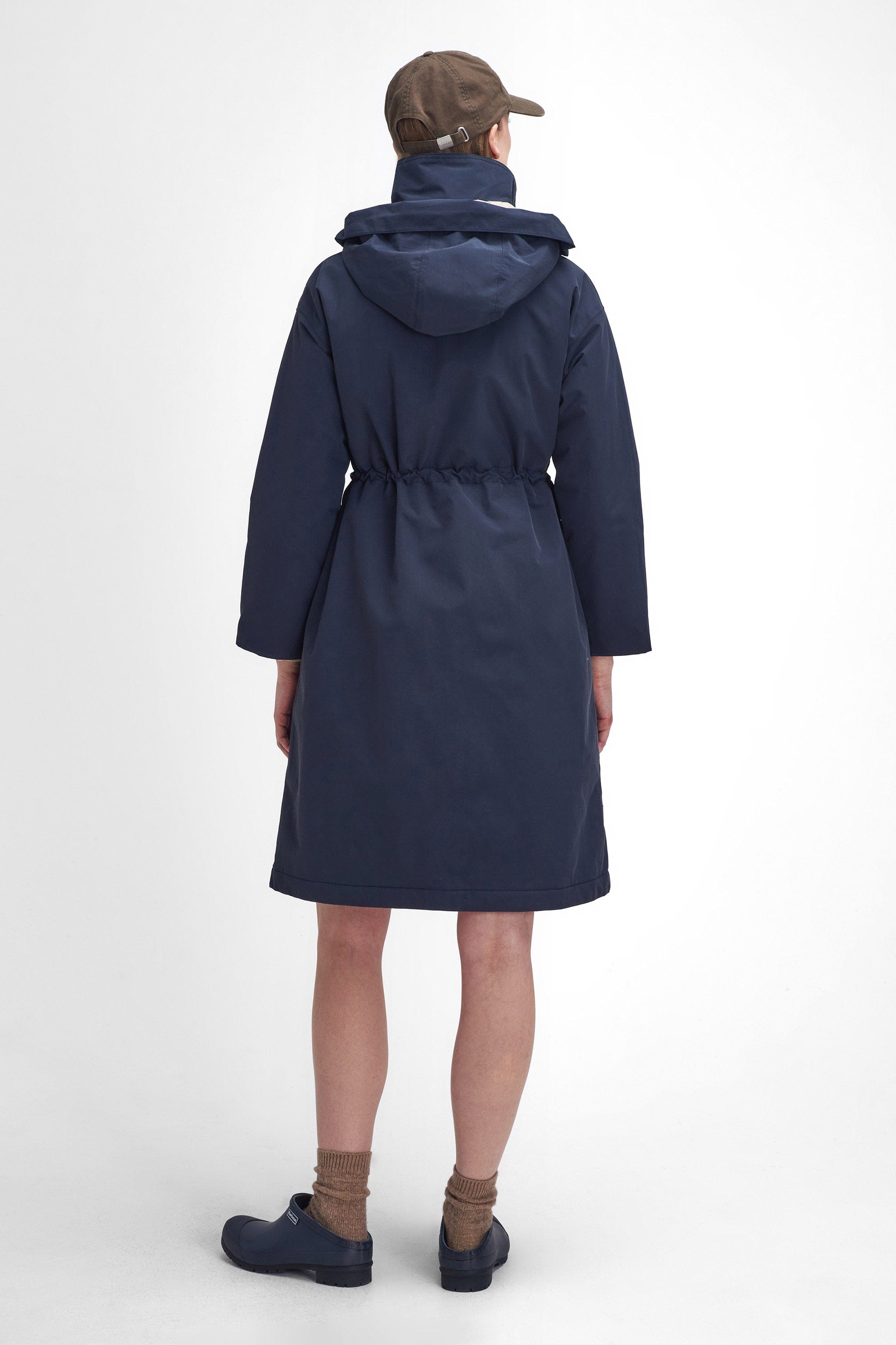 Barbour Iris Waterproof Jacket - Dark Navy/Light Sand/Military Brown