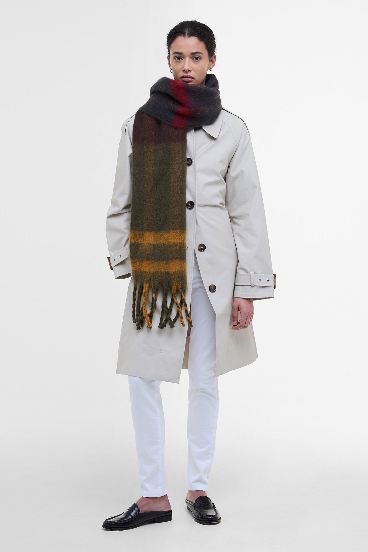 Barbour Isla Tartan Boucle Scarf - Classic LSC0293_TN11_OS