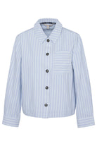 Barbour June Overshirt - Chambray Stripe