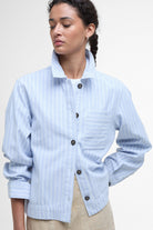 Barbour June Overshirt - Chambray Stripe