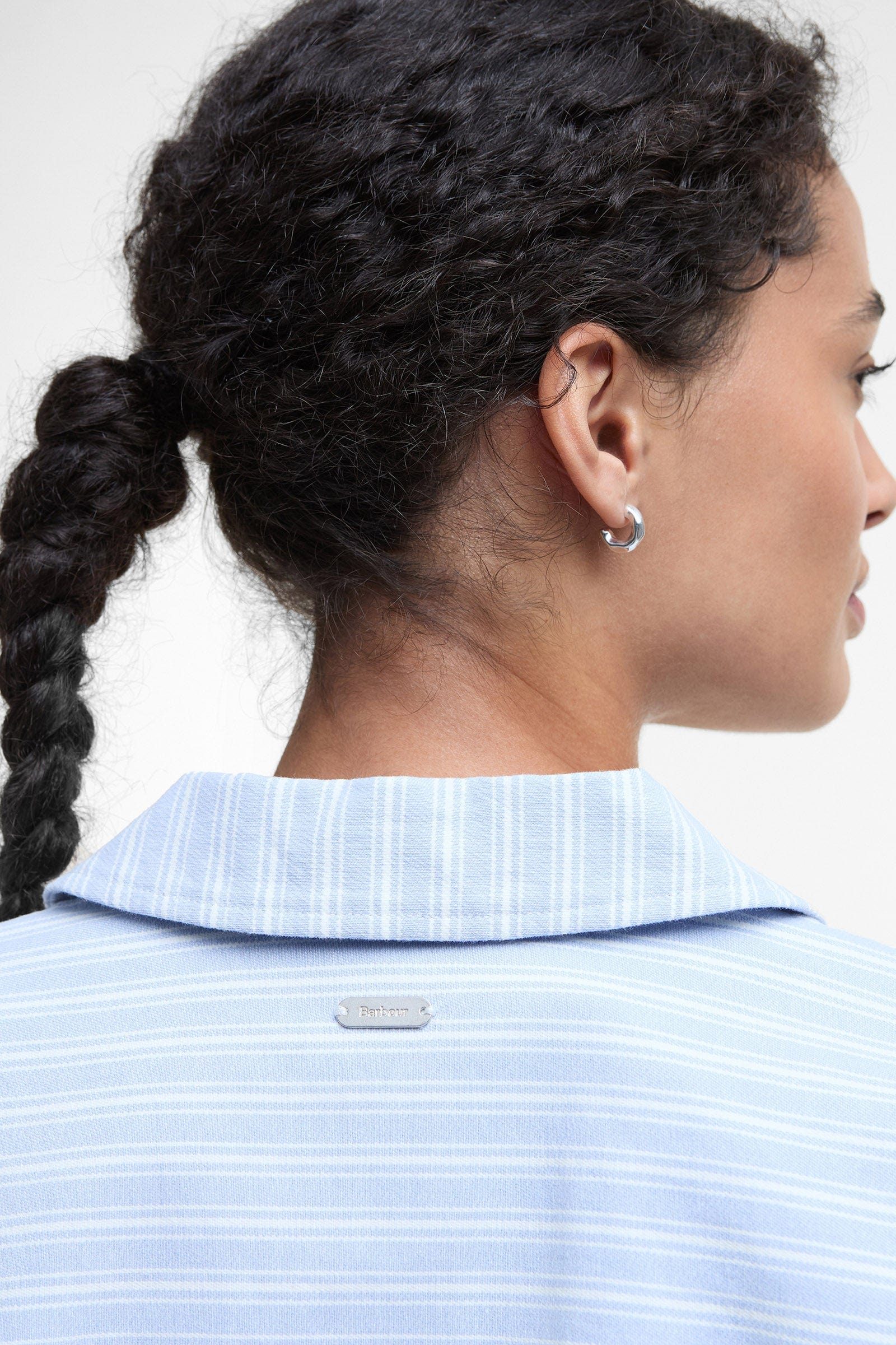 Barbour June Overshirt - Chambray Stripe