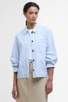 Barbour June Overshirt - Chambray Stripe