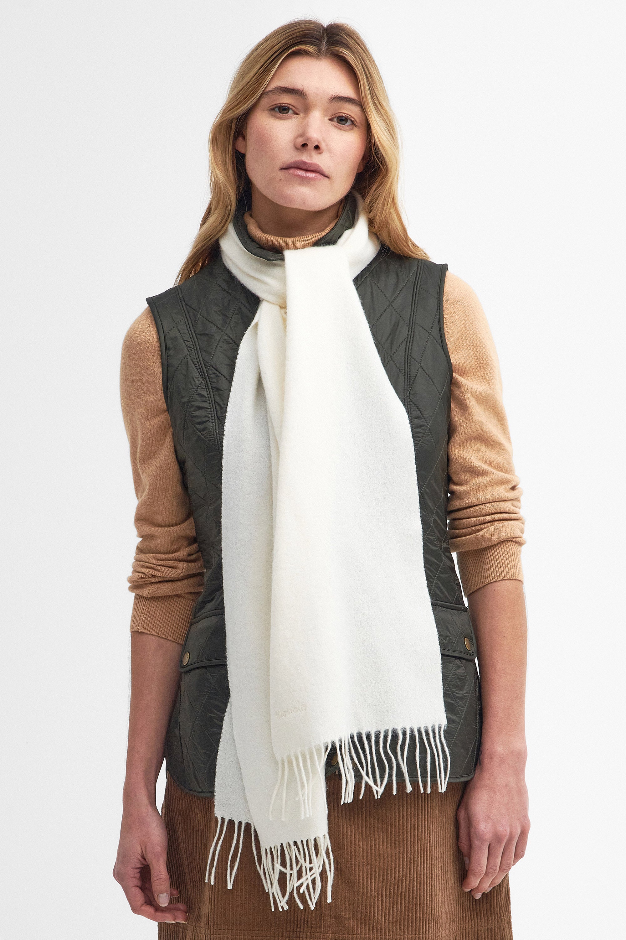 Barbour Lambswool Scarf - Cream LSC0133_CR11_OS