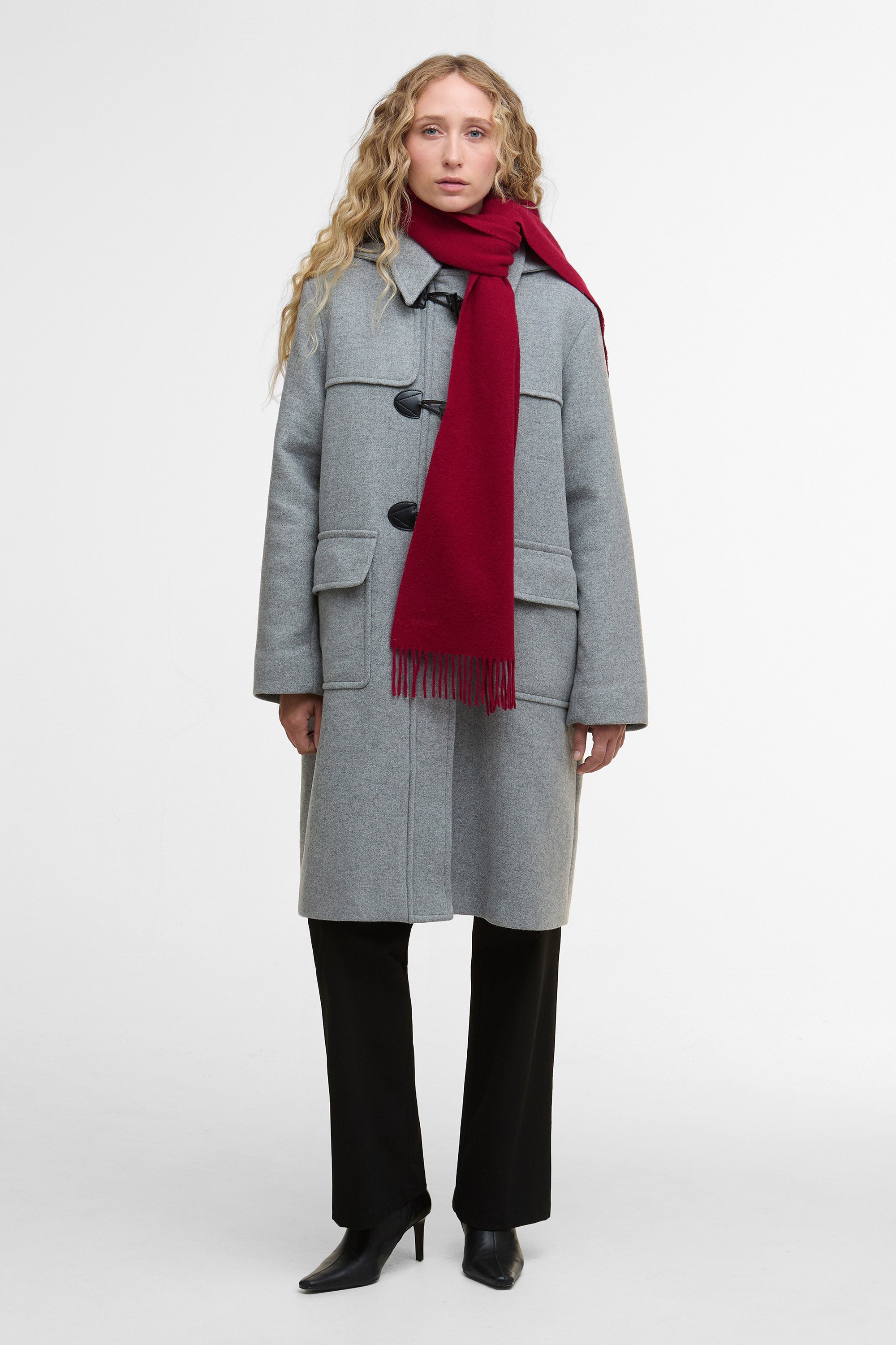 Barbour Lambswool Scarf - Wine LSC0133_RE92_OS