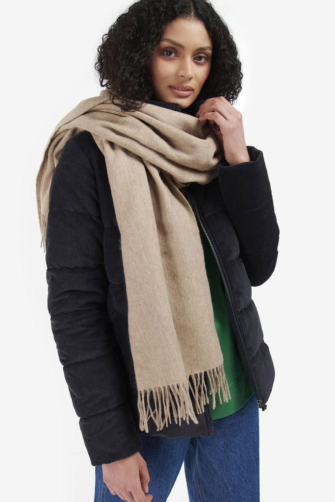 Barbour Lambswool Wrap - Oatmeal LSC0391_BE11_OS