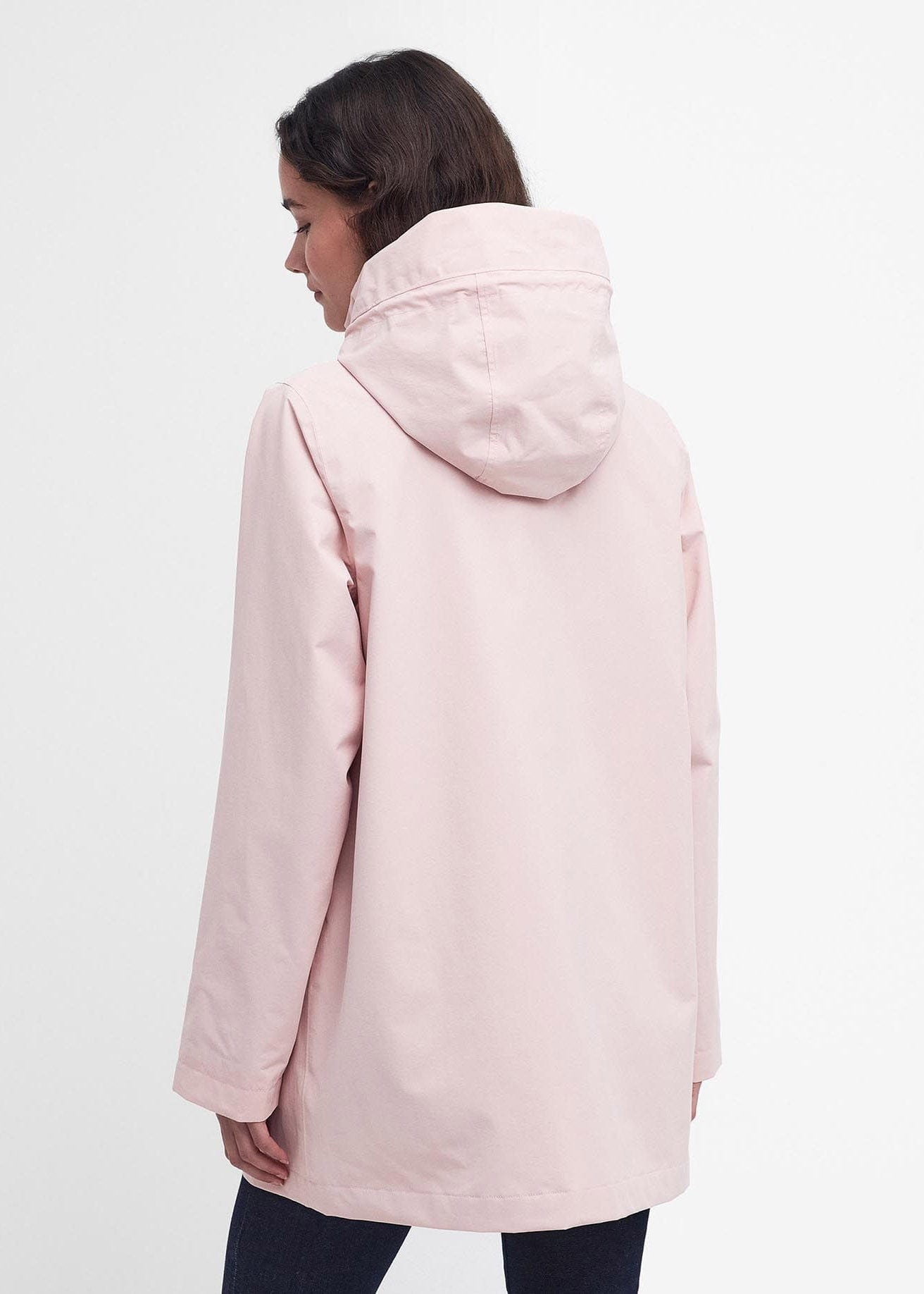 Barbour Lansdowne Waterproof Jacket - Shell Pink – Potters of Buxton