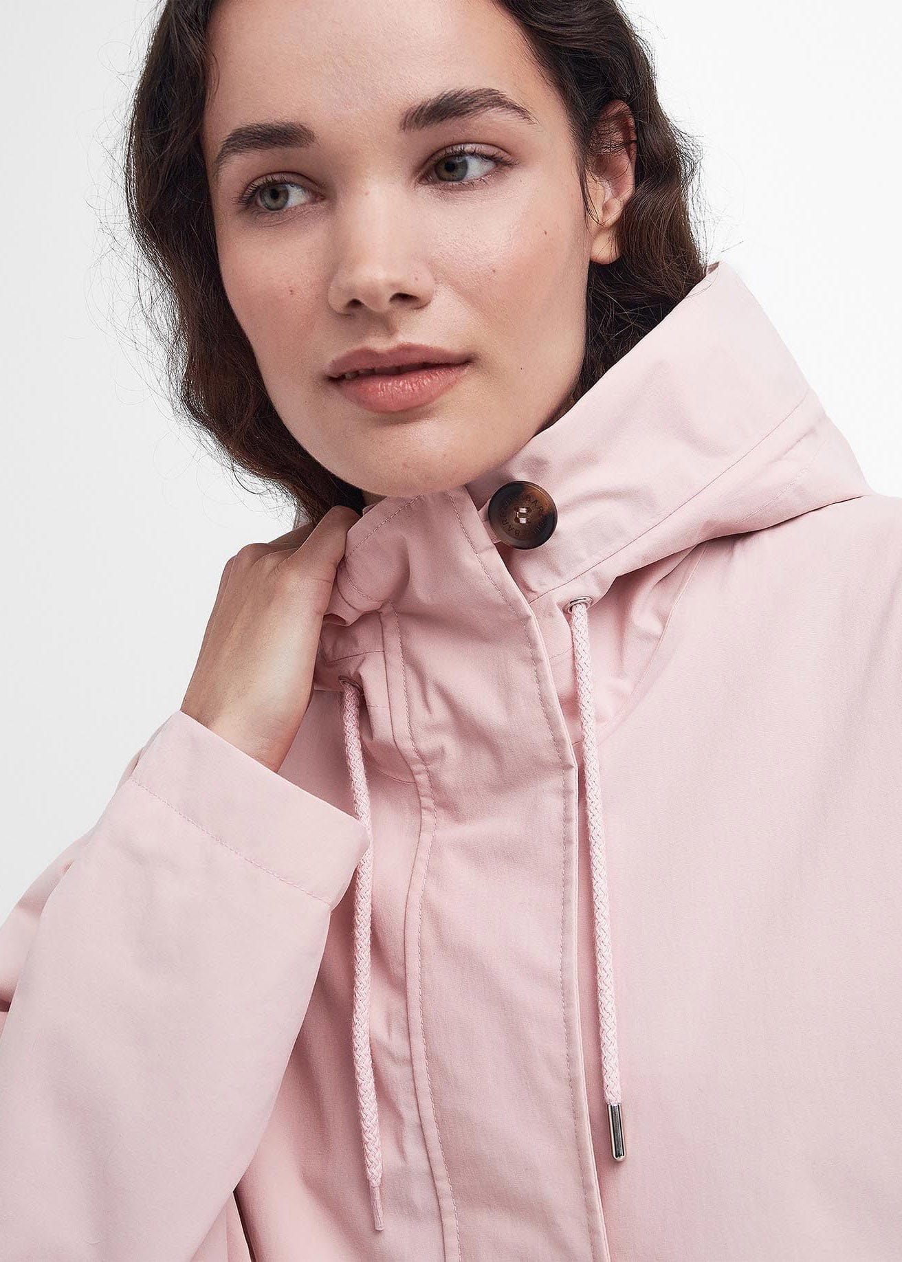 Barbour Lansdowne Waterproof Jacket - Shell Pink